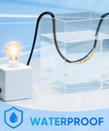 100 Pcs Solder Seal Wire Connectors Kit For Waterproof Insulated Electrical Terminals And Butt Splices in a water tank test