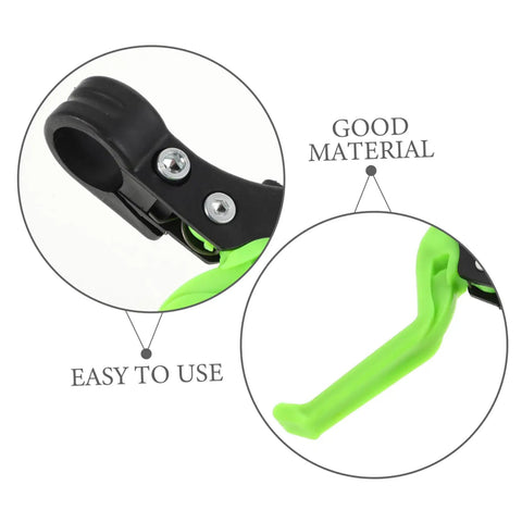 Close-up of Kid Friendly Bicycle Brake Levers 1 Pair Universal Fit For Disc Brakes Lightweight Durable Plastic Finger Handles