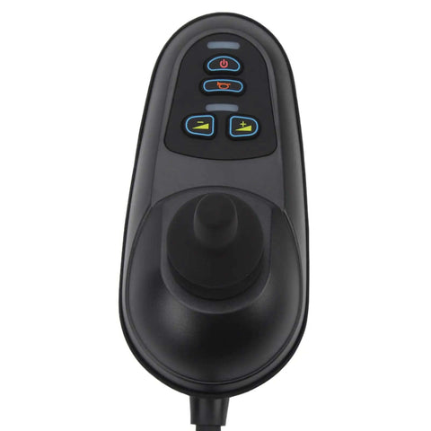 Front view of Electric Wheelchair Controller 24V DC With Brush Joystick And Brake Connector for smooth start and control