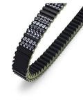 Heavy Duty Rubber Drive Belt For Yamaha X-Max T-Max 500 Scooter Models Years 2004 Through 2011 oil heat resistant close-up view.
