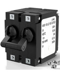Heavy Duty Hydraulic Magnetic Circuit Breaker One To Four Pole Overload And Short Circuit Protection Up To Sixty Three Amps, dual pole design.