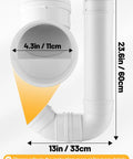 No Mess Automatic Chicken Feeder Designed To Slash Feed Costs Thickened Pvc Wall Mount with 4.3in opening and 23.6in height.
