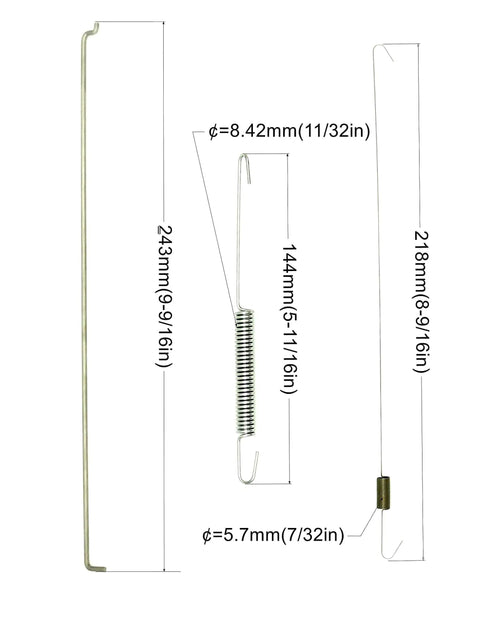 Diagram showing dimensions of components in Gas Generator Carb Kit P27-1D OEM for Champion Predator Generac GX390 powered generators.