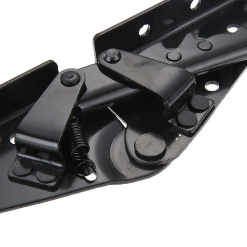 Adjustable Three-Position Sofa Bed Angle Mechanism Hinges For Backrest And Seat, Heavy Duty Black Furniture Hardware Fittings Screws