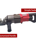 Powerful 1000W Electric Rebar Cutter For Fast 5/8 Inch Cutting With Portable Hydraulic Design And Efficient Motor, showcasing ergonomically designed handle and switch.