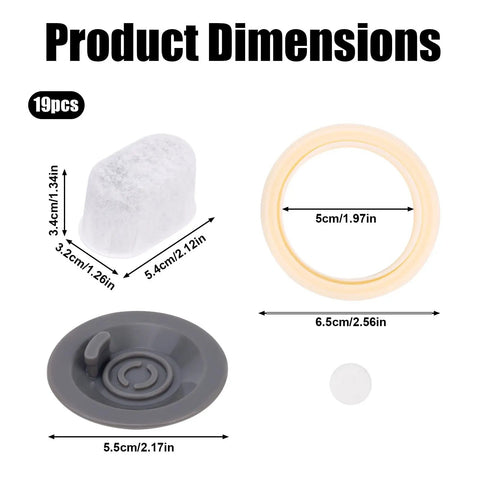 Espresso Machine Cleaning And Maintenance Kit With 2 Silicone Backflush Discs 4 Water Filters 12 Cleaning Tablets And A Silicone Sealing Ring For Daily Care Of Ninja Luxe Espresso Machines. Product dimensions 19 pcs