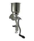 GM 150 Grain Mill With Tin Coated Cast Iron Large Hopper Beefy Grind Power Grinds One Pound Per Minute From Coarse To Fine