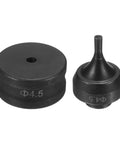 Heavy Duty Hydraulic Hole Punch Die 4.5mm Round Hole for CH75 Electric Punching Machine with 40Cr Steel Upper and Lower Dies Black