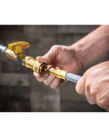 Connecting quick connect fittings for Propane To Natural Gas Conversion Kit For 28 And 36 Inch Outdoor Griddles with gas hose.