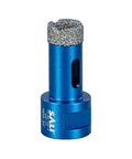 SALI diamond core drill bit, 3/4 in (19 mm) for tile, blue metal body with vacuum-brazed diamond tip, 5/8-11 thread