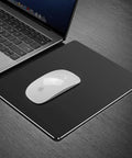 Double Sided Aluminum Mouse Pad for Gaming and Office Use, Thin Hard Surface With Waterproof PU Leather Finish, Black, 9.45 by 7.87 Inches