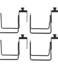 Adjustable Wall Mounted Hose And Pipe Rack For Lawn And Garage Cleanup Holds Eighty Feet Heavy Duty Alloy Steel Build Brackets