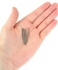 20 Piece HSS Micro Twist Drill Bit Set, 0.8 mm Mini High Speed Steel Drill Bits for Wood Plastic and Soft Metal in hand