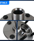 Close-up of Front Wheel Bearing And Hub Assembly Kit For Ford Focus 2000 2011 Four Lug Front Left And Right Sides