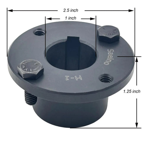 Heavy Duty Split Taper Bushing 1 1 4 Inch Bore H Series Carbon Steel Locking Bushing For Pulleys And Sheaves with dimensions.
