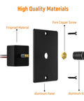 12 Volt 24V PWM LED Dimmer Switch 15 Amp 180 Watt Rotary Knob Control components; aluminum panel, fireproof material, copper screw.