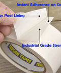 Heavy Duty Double Sided Carpet Tape For Rugs And Carpets 2 Inch Wide By 10 Yards Long Stays Put And Grips Rug Corners And