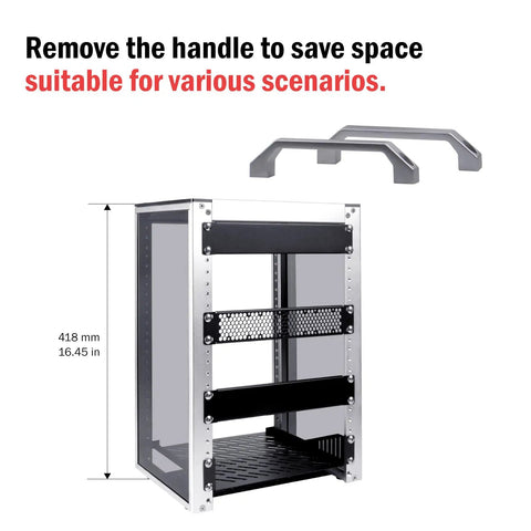 Compact 8U Desktop Server Rack, Legit Tough 10 Inch Mini Network Cabinet With Premium Aluminum And Acrylic Build, Sweet Setup For Routers Switches Home Lab Nas And Multimedia Gear