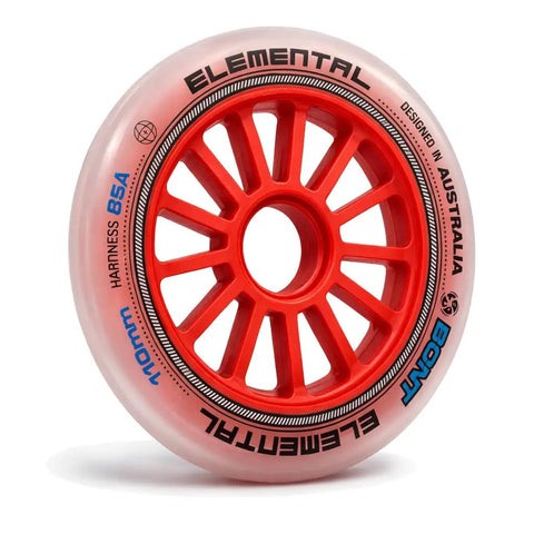 Elemental Inline Speed Skate Wheel 90mm 85A urethane for training and racing with grippy indoor outdoor performance for tracks