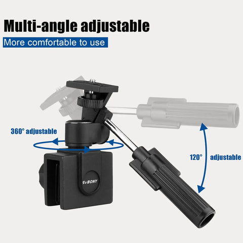 Car Window Mount Clamp For Spotting Scope Monocular Binocular Telescope And SLR Camera With Mounting Thread, 360° adjustable view