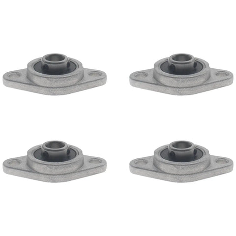 4 Pack Pillow Block Flange Bearing KFL08 Self Aligning Zinc Alloy Mounted Flange Bearing With 8 mm Inner Diameter Built For Heavy Duty Construction Gear And Home Appliances, four bearings