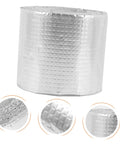 Self-Adhesive Roof Repair Tape With Aluminum Foil Butyl Sealant for leaks, featuring silver color and strong adhesion, close-up view