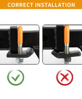 Heavy Duty Hitch Tightener For 1.25 In And 2 In Hitches With Anti Rattle Stabilizer Beefed Up Rubber Coated U Bolt Reduces Movement On Cargo Carriers And Bike Racks All Weather Rustproof Orange 1 Pack installation guide