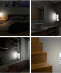 4 In 1 Motion Sensor Wall Night Light Two Pack Rechargeable Emergency Light And Power Outage Torch LED in different rooms