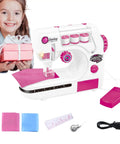 Kids Sewing Machine Toy With Realistic Pedal And Needle Threading for Needlework Practice
