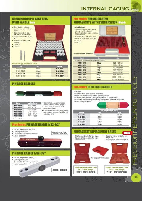 Pin Gauge Set 0.061 To 0.250 Inches, 190 Piece, No Certificate, Pro Grade Build, Fully Hardened 60-62 Rc, Class ZZ Finish, Stacked In A Heavy Duty, Dust Proof Plastic Case With Size Markings For Fast ID And Real Deal Machining Precision.