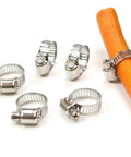 Premium Stainless Steel Hose Clamp Kit With 80 Pieces For Heavy Duty Car And Home Repair Fixing Leaks Fastening Various Sizes From 8mm To 51mm Using Adjustable Worm Gear Clamps That Stay Tight, stainless clamps on hose