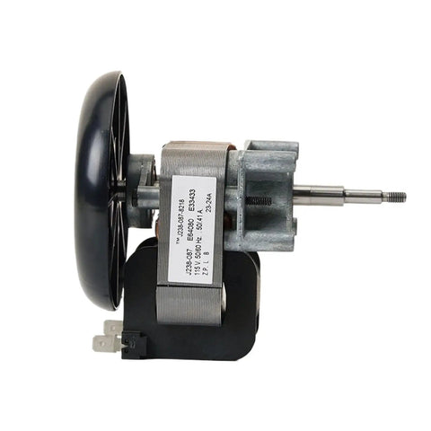 High Performance 115V Replacement Motor For Drying Oven Fan J238-087-8 imported Experimental Equipment side view showing motor and fan blade.
