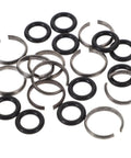 Premium Impact Wrench Socket Retainer Ring Kit With O-rings For Power Tool Repair And Rebuild Universal 1/2 Drive Clipping Set, black and steel