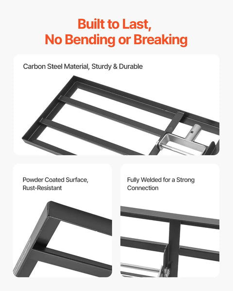 Close-up of Lawn Leveling Rake With 83.9 Inch Handle And 36x10 Inch Ground Plate, showing durable carbon steel and rust-resistant finish.