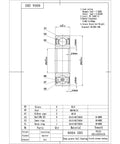 2 Pack Chrome Steel Sealed Ball Bearings 20x42x12mm For High RPM Performance Beefed Up Durability That Cuts Maintenance Reduces Replacements And Stands Up To Rough Conditions. technical drawing of 6004 2RS sealed bearing, 20x42x12mm