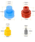 600 Pack Of Durable Weather Pack Connector Wire Seals With Metric Cavity Plugs For 12 To 24 Gauge Wiring Projects, color coded sizes