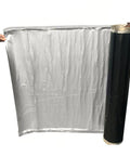 Top Shelf Aluminum Foil Bitumen Tape Real Heavy Duty Roof Leak Blocker Waterproof Butyl Rubber Flashing Roll in silver color.