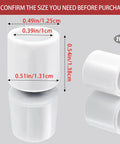 20 Pack Door Stop Caps Replacement Rubber Tips For Door Stoppers 0.39 Inch White Door Wall Protection Made From Durable Flexible Rubber