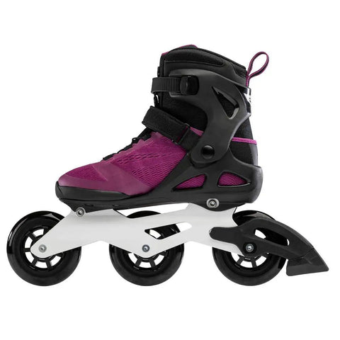 Macroblade 100 3WD Womens Inline Skates For Fitness And Training Violet And Black with high cuff support and 100mm wheels