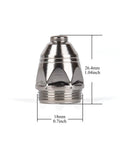 Plasma tip from 45 Piece P80 Plasma Consumables Kit For P80 Plasma Cutter Torch With Electrodes Tips Cups And Porcelain Cups Durable Metal