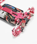 Premium Metal Steering Blocks C Hub Carriers Slick Silver Wheel Hubs precision crafted for RC rock crawler chassis and suspension components.