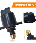 Car Idle Air Control Valve Throttle Stepper Motor OEM Replacement for Rock-Solid Idle Smooth Airflow Quick Adaptation Black