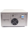 Hardcore Single Phase AC Power Supply With 500VA Variable Frequency Drive For Real Heavy Duty Lab And Industrial Testing Featuring Programmable Constant Voltage Control back view with input and output ports.