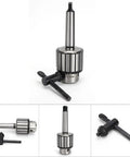 Heavy Duty 40 Steel Drill Chuck With MTA3 B22 Handle, 5 to 20mm clamping range for industrial drilling applications.