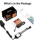 164ft LED String Lights With 500 LEDs, package contents with copper wire, remote, adapter and user guide
