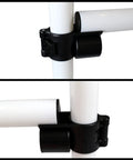 Close-up of adjustable bar connector on Dog Agility Jump Bars Set Of Four With Adjustable Heights And 36 Inch Wide Spacing