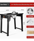 Slick Portable Folding Table Saw With Hassle Free Hookup And Big Power Three Thousand Watt Motor engineered for fast wood cutting, with 3200W motor and saw blade.