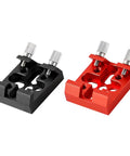 Cross Shaped Dovetail Saddle With Quick Release Rails For Telescopes Red And Black Anodized Mount Ultra Solid Stability