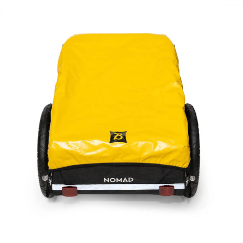 Nomad Touring Cargo Bike Trailer With Water Resistant Cover And Large Storage Capacity, 100 Lb Load Rating, front view