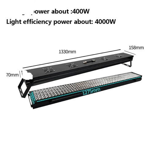Heavy Duty UV Curing Lamp With 365Nm 395Nm And 405Nm Led For Fast Resin Glue Hardening And Acrylic Paste Bonding, shown from above.